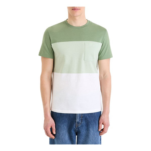 CELIO Color Block Round Neck T-Shirt