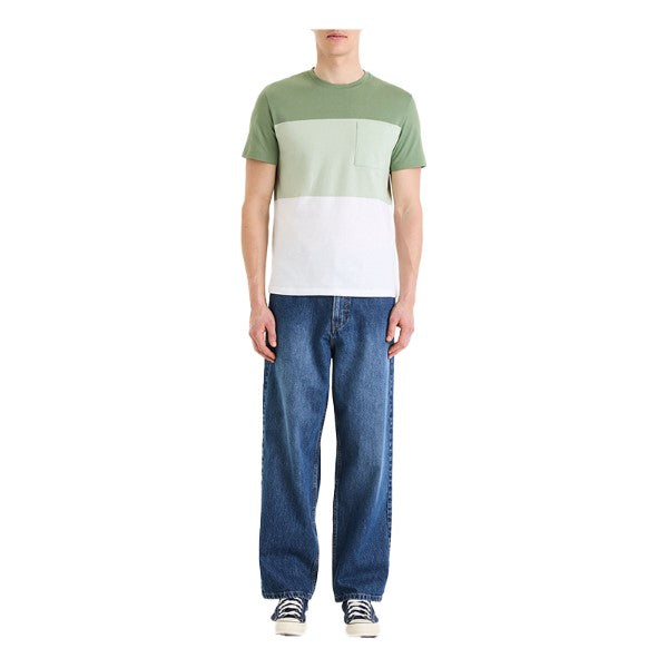 CELIO Color Block Round Neck T-Shirt