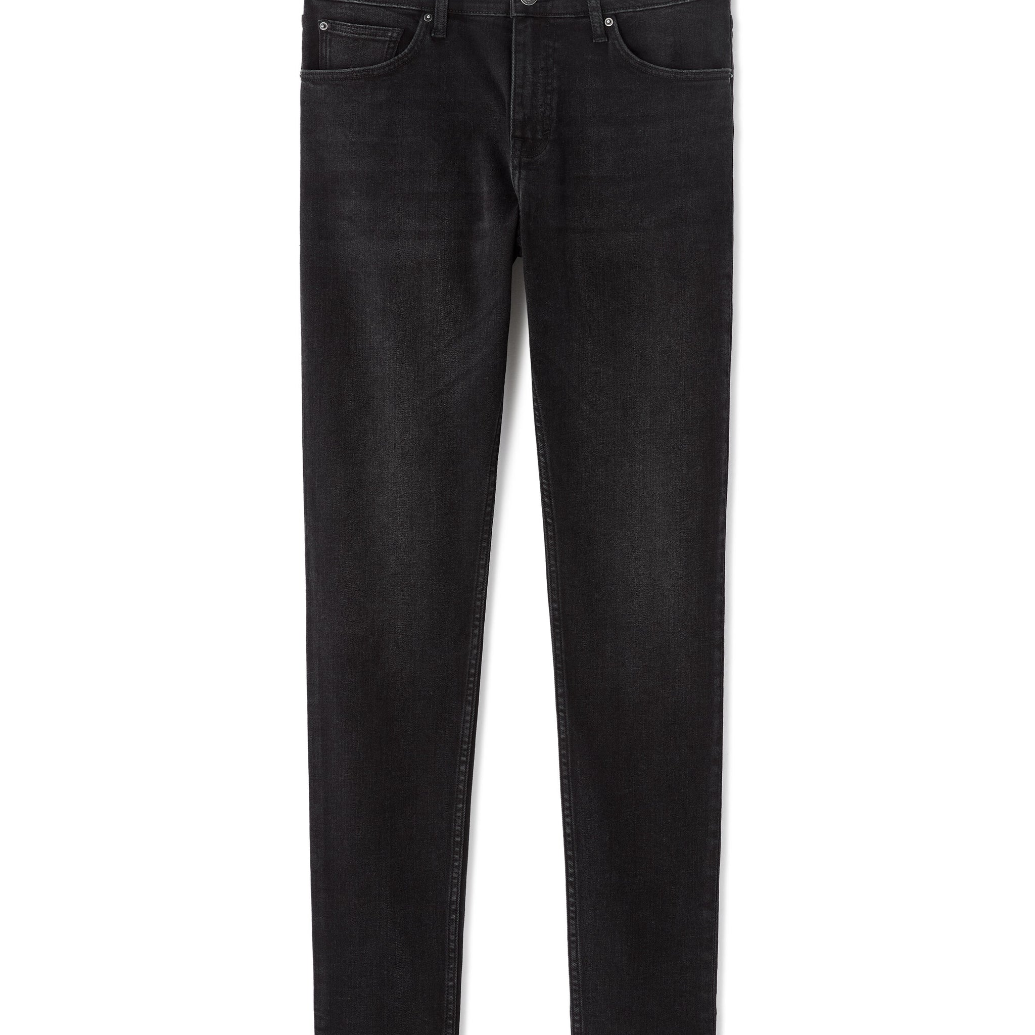 C.25 slim stretch cotton jeans - 3 lengths - black