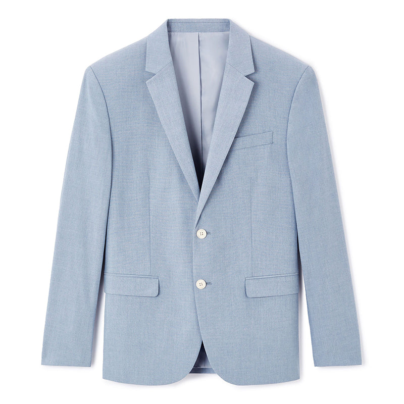 Slim Stretch Suit Jacket - Chambray