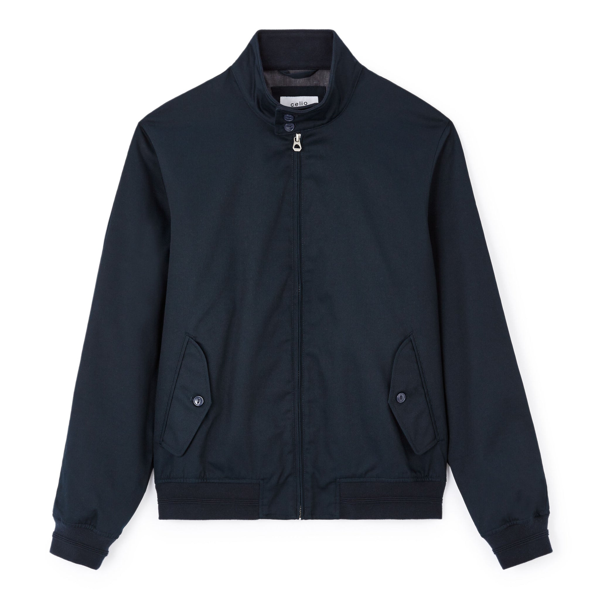Stand-up collar jacket - navy