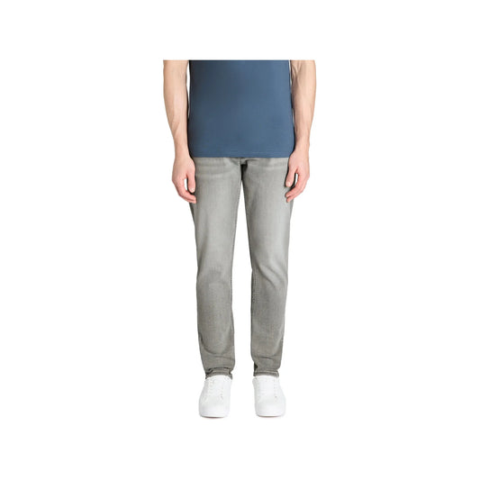 Slim Stretch Cotton Jeans - Light Gray