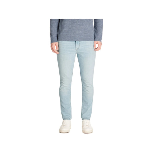 Stretch Cotton Skinny Jeans - Light Blue
