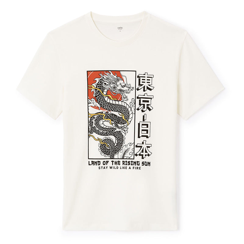 100% Cotton Crew Neck Straight T-Shirt - White