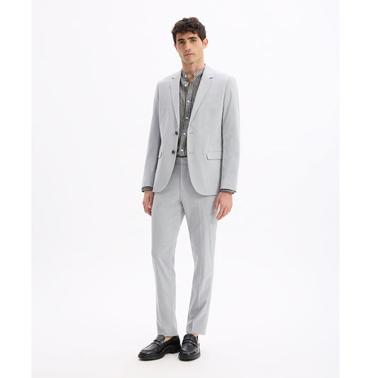 Slim Stretch Suit Pants - Light Gray