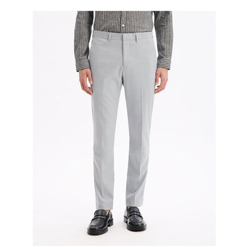 Slim Stretch Suit Pants - Light Gray