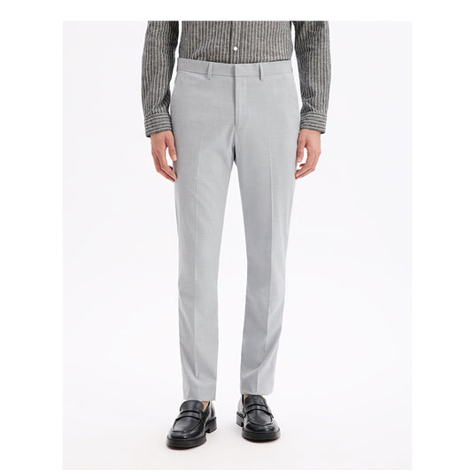 Slim Stretch Suit Pants - Light Gray