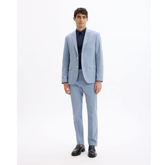 Slim Stretch Suit Pants - Chambray