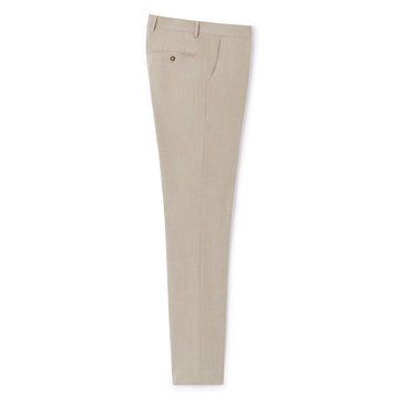 Slim Stretch Suit Pants - Beige