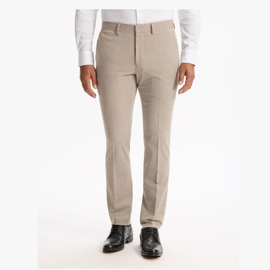 Slim Stretch Suit Pants - Beige