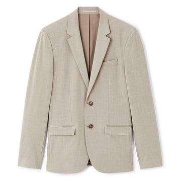 Slim Stretch Suit Jacket - Beige