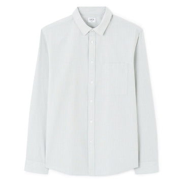 Regular Striped Shirt 100% Cotton - Green