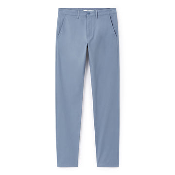 Slim-Fit Stretch Cotton Chino Pants - Light Blue