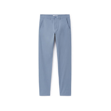 Slim-Fit Stretch Cotton Chino Pants - Light Blue