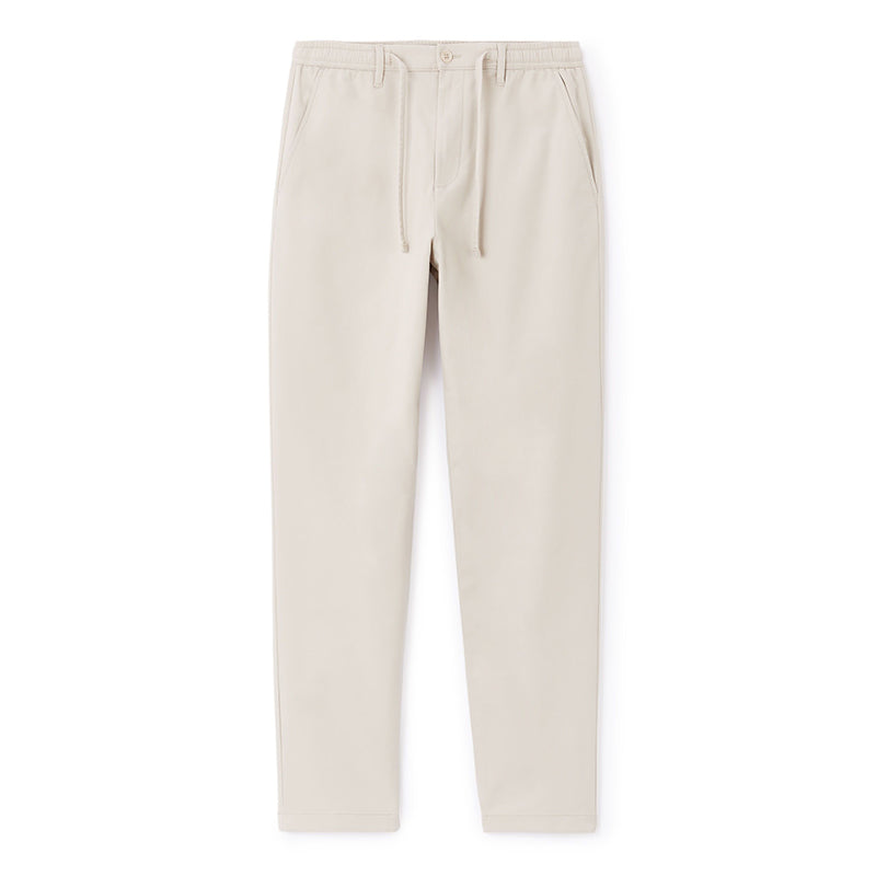 100% Stretch Cotton Slim Chinos - Beige