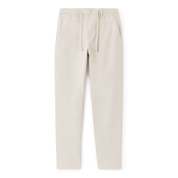 100% Stretch Cotton Slim Chinos - Beige