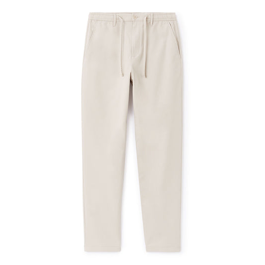 100% Stretch Cotton Slim Chinos - Beige