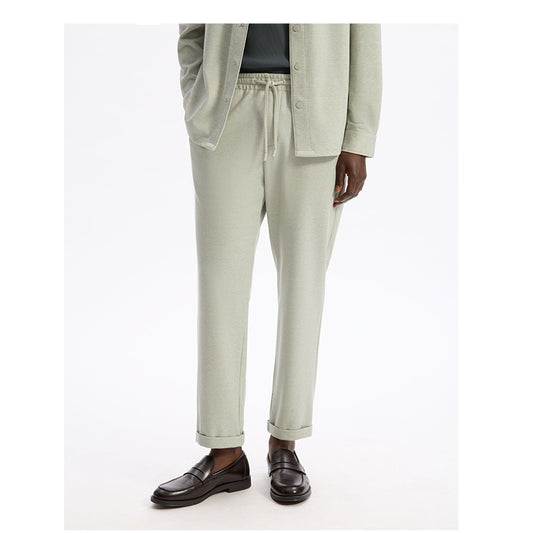 Slim Stretch Cotton Pants - Green