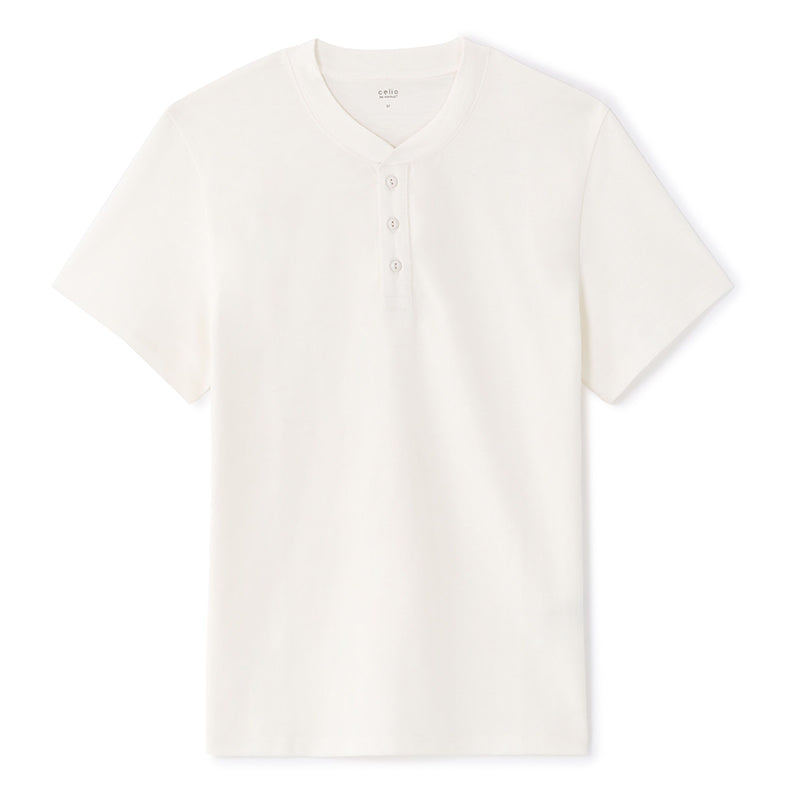 100% Cotton Straight Neck T-Shirt - White