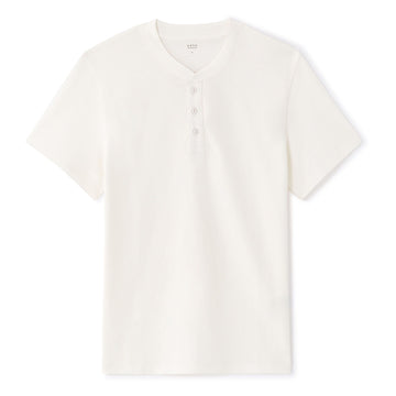 100% Cotton Straight Neck T-Shirt - White