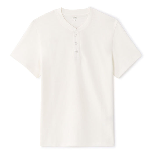 100% Cotton Straight Neck T-Shirt - White