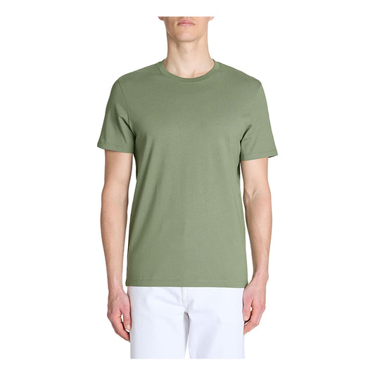 Straight Round Neck T-Shirt 100% Cotton - Light Khaki