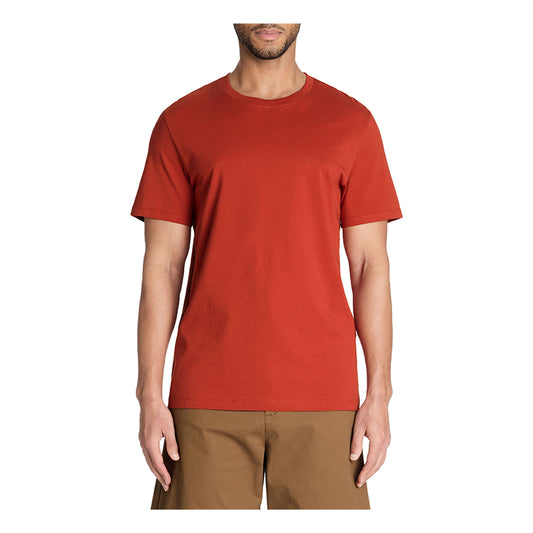 Straight Round Neck T-Shirt 100% Cotton - Red