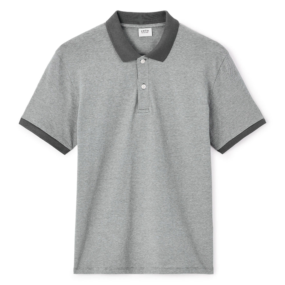 Regular Polo Shirt 100% Cotton - Anthracite