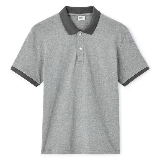 Regular Polo Shirt 100% Cotton - Anthracite