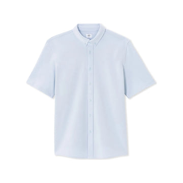 Regular Jersey Pique Shirt - Blue
