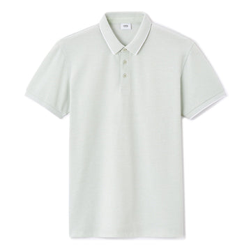 Regular Cotton Blend Polo Shirt - Mineral Green