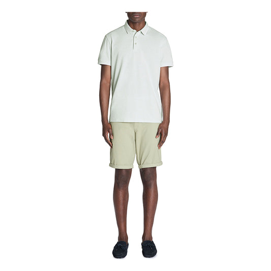 Stretch Cotton Bermuda Shorts - Khaki