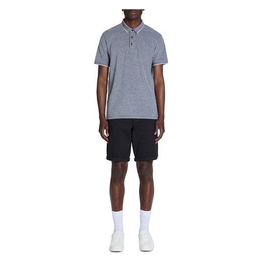 Stretch Cotton Chino Bermuda Shorts - Black