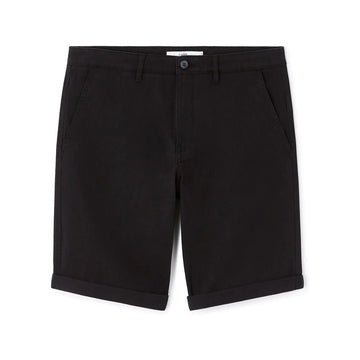 Stretch Cotton Chino Bermuda Shorts - Black