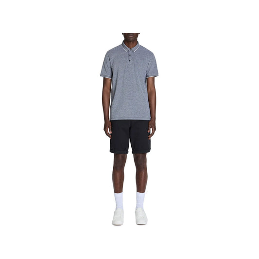 Stretch Cotton Chino Bermuda Shorts - Black