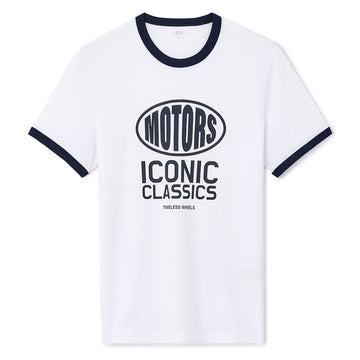T-Shirt Straight Col Rond 100% Coton - Blanc