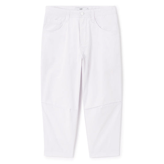 100% Cotton Capri Pants - White