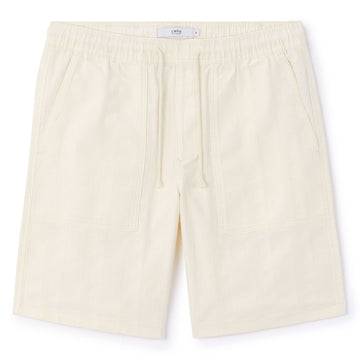 100% Cotton Bermuda Shorts - Beige