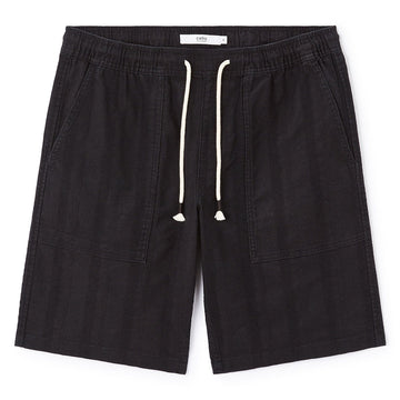 100% Cotton Bermuda Shorts - Black