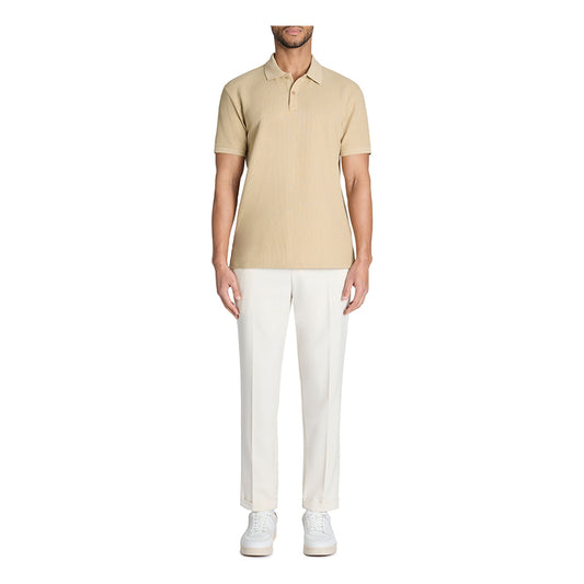 Regular Polo Shirt 100% Stretch Cotton - Beige