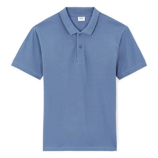 Teone Pique Poloshirt Blue