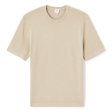 Boxy Crew Neck T-Shirt - Beige