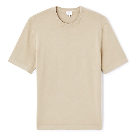 Boxy Crew Neck T-Shirt - Beige