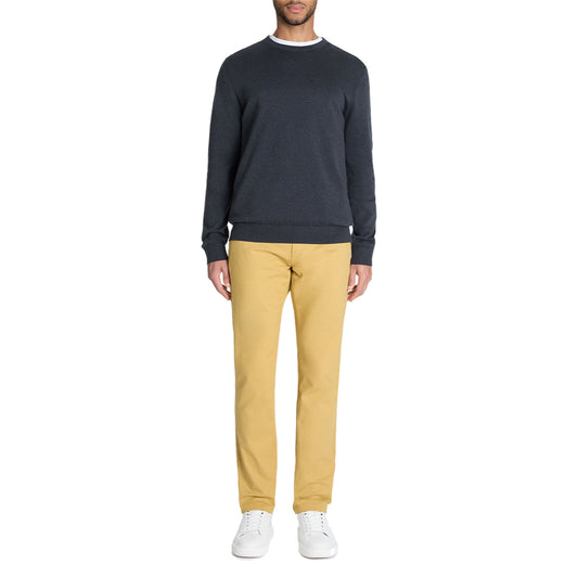 Slim-Fit Stretch Cotton Chino Pants - Yellow