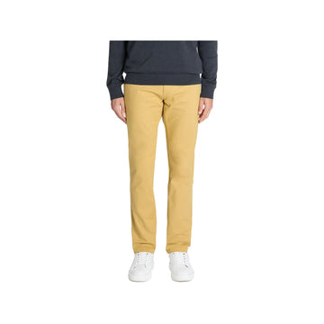 Slim-Fit Stretch Cotton Chino Pants - Yellow