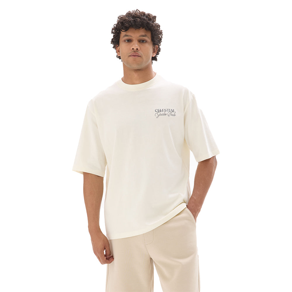 Astro Print Oversized Crew Neck T-Shirt