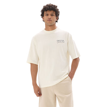 Astro Print Oversized Crew Neck T-Shirt
