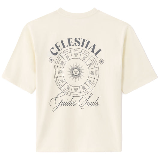 Astro Print Oversized Crew Neck T-Shirt