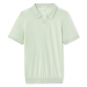 100% Cotton Slim Knit Polo Shirt - Green