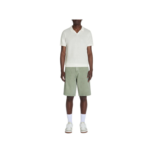 قميص بولو محبوك بقصة ضيقة (Slim-Fit) من القطن 100% - بيج